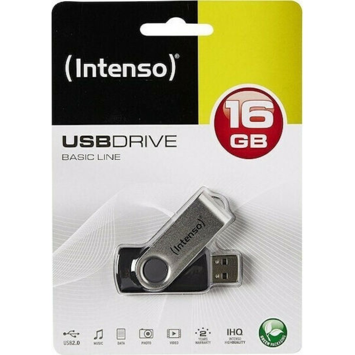 Intenso Basic Line 32GB USB 2.0 Stick Ασημί