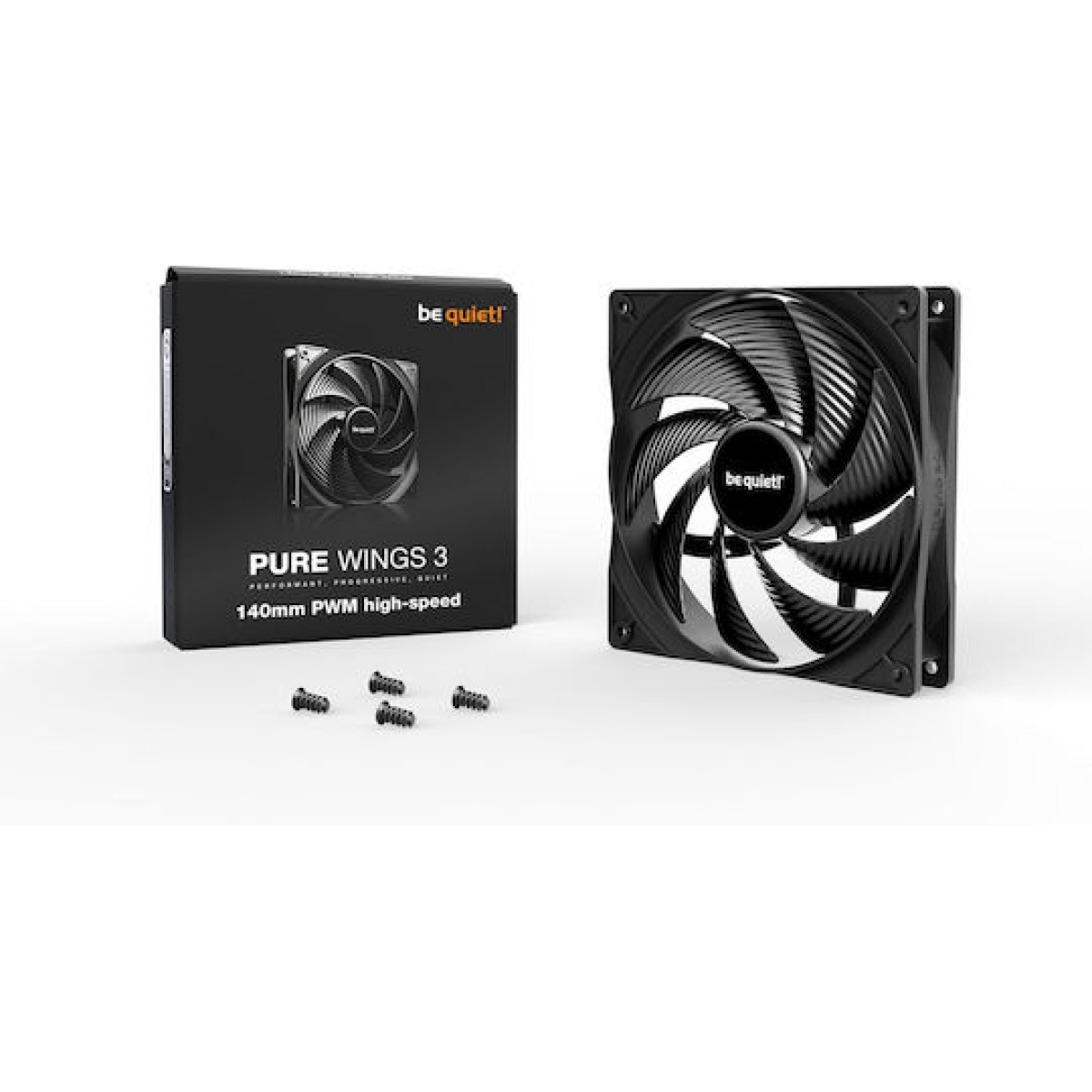 Be Quiet Pure Wings 3 Case Fan 140mm με Σύνδεση 4-Pin PWM