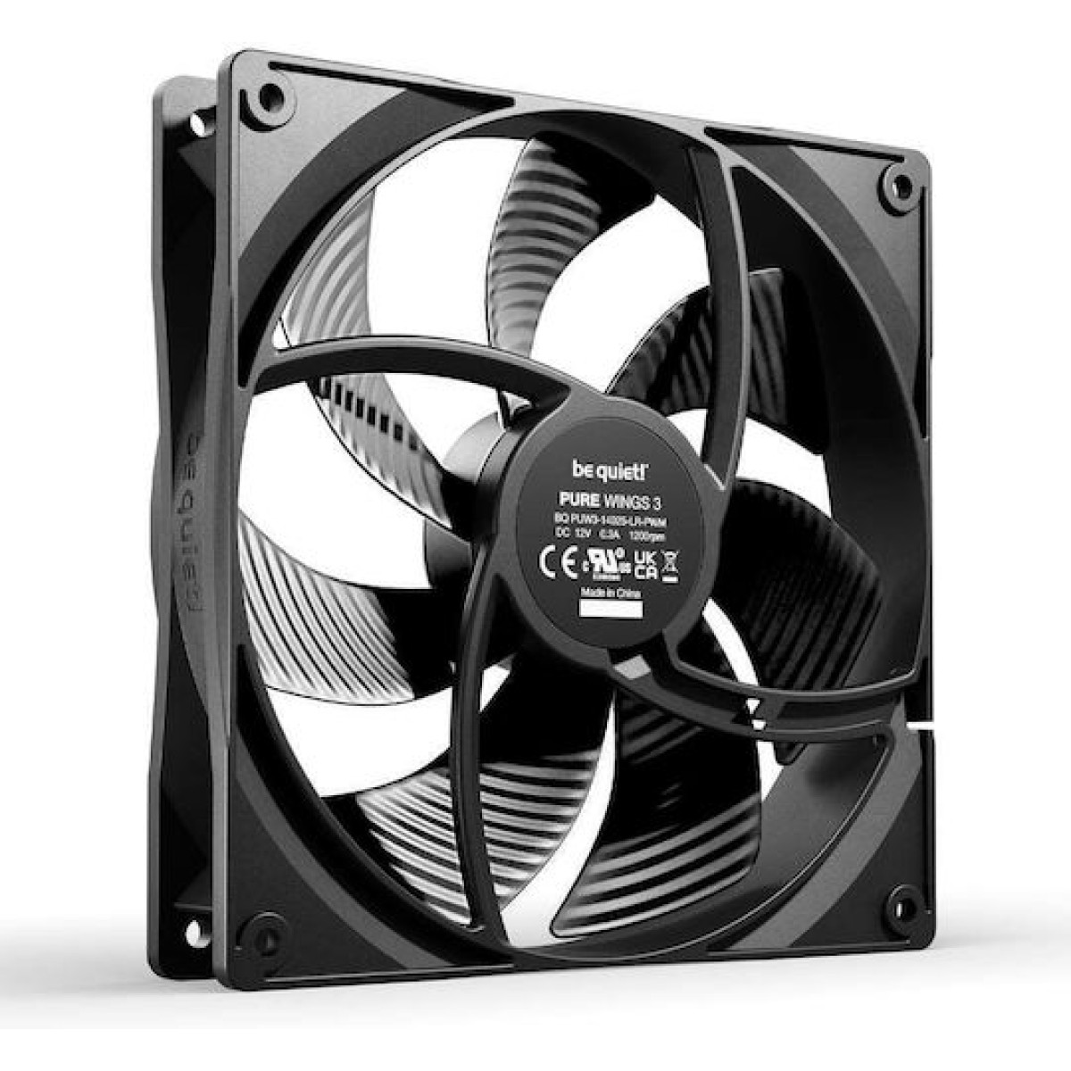 Be Quiet Pure Wings 3 Case Fan 140mm με Σύνδεση 4-Pin PWM