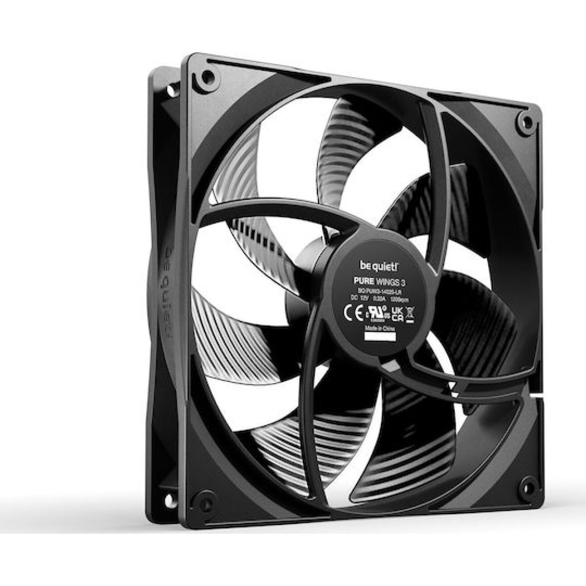 Be Quiet Pure Wings 3 Case Fan 140mm με Σύνδεση 3-Pin