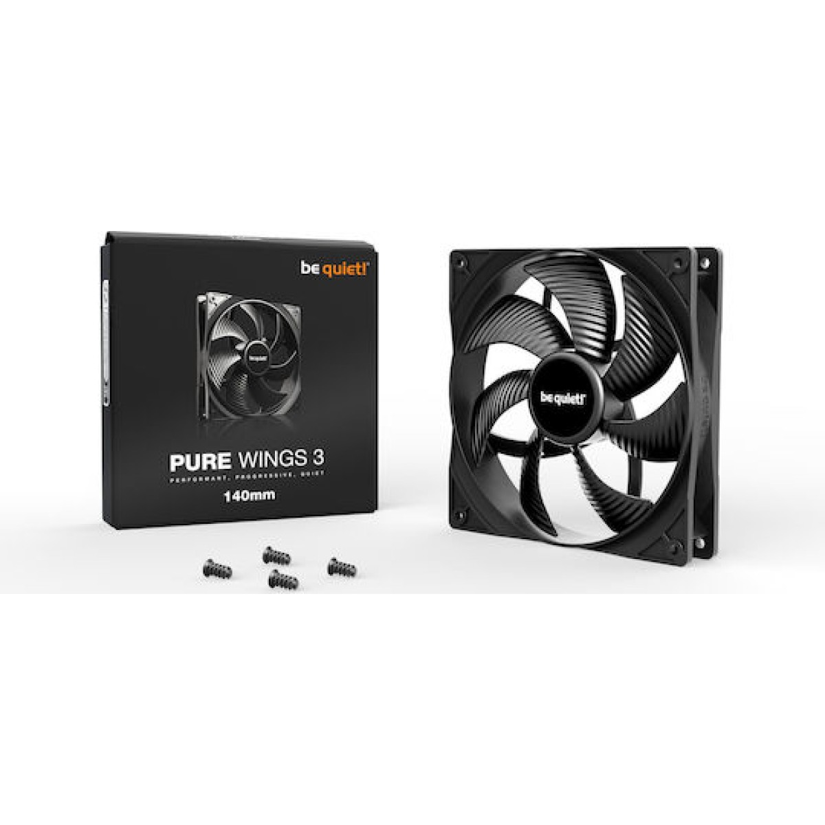 Be Quiet Pure Wings 3 Case Fan 140mm με Σύνδεση 3-Pin
