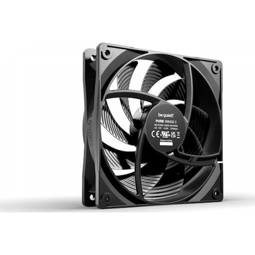 Be Quiet Cooler Pure Wings 3 Case Fan 120mm με Σύνδεση 4-Pin PWM