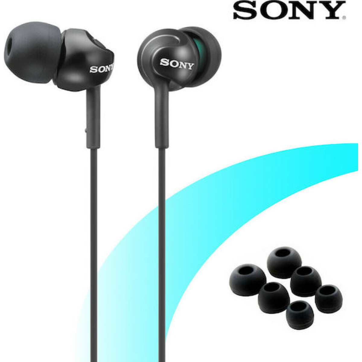 Sony MDR-EX110AP In-ear Handsfree με Βύσμα 3.5mm Μαύρο