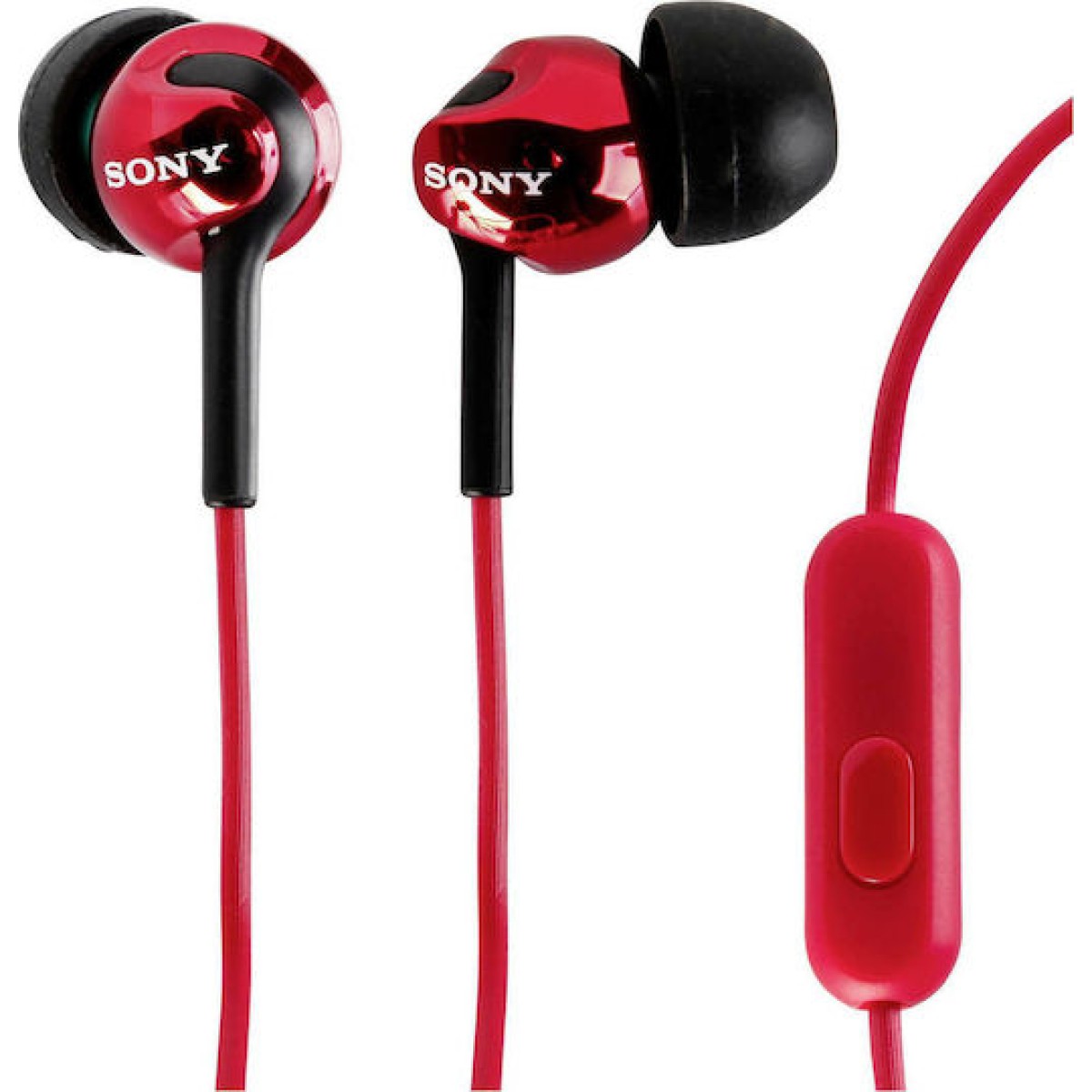 Sony MDR-EX110AP In-ear Handsfree με Βύσμα 3.5mm Κόκκινο