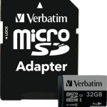 Verbatim Pro microSDHC 32GB Class 10 U3 UHS-I με αντάπτορα