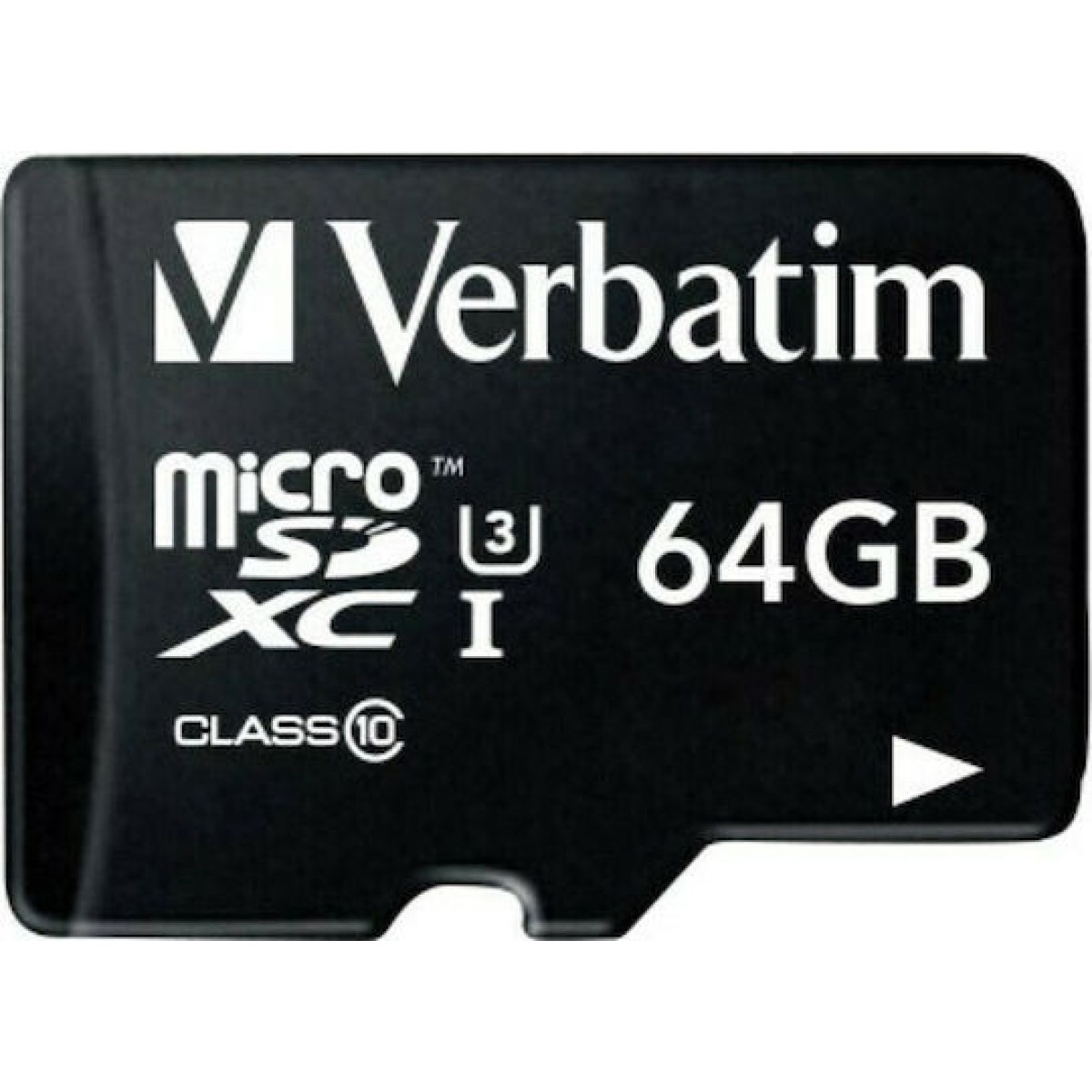 Verbatim Pro microSDXC 64GB Class 10 U3 UHS-I με αντάπτορα