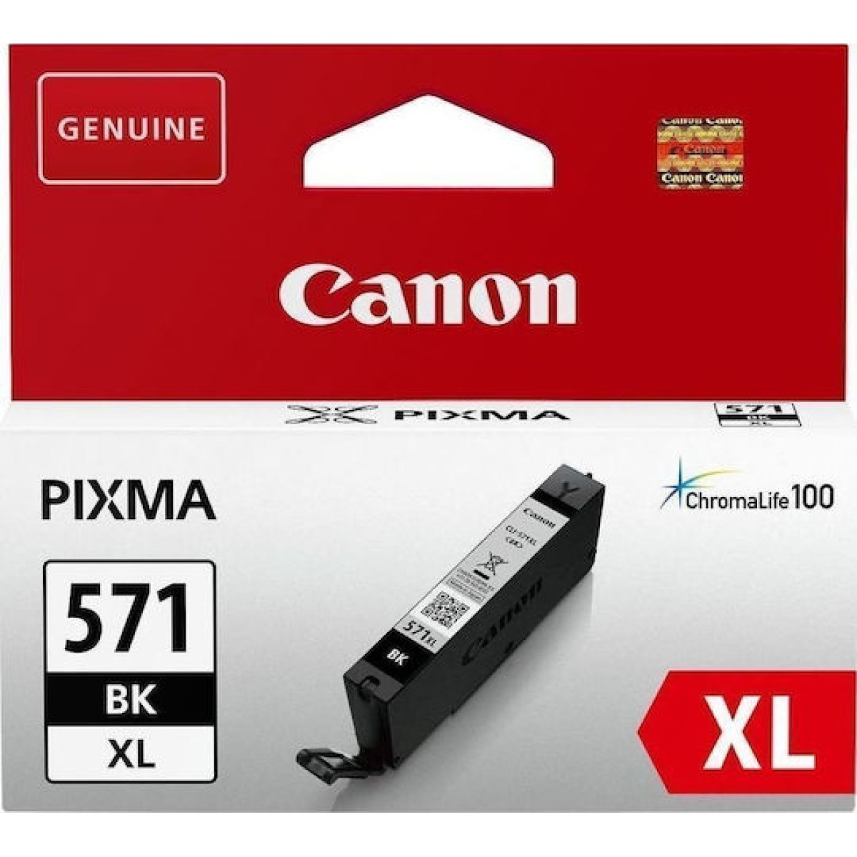 Canon CLI-571XL Γνήσιο Μελάνι Εκτυπωτή InkJet Μαύρο (0331C001)