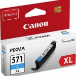 Canon CLI-571XL Γνήσιο Μελάνι Εκτυπωτή InkJet Κυανό (0332C001)