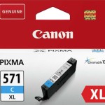 Canon CLI-571XL Γνήσιο Μελάνι Εκτυπωτή InkJet Κυανό (0332C001)
