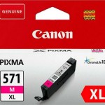 Canon CLI-571XL Γνήσιο Μελάνι Εκτυπωτή InkJet Ματζέντα (0333C001)