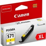 Canon CLI-571XL Γνήσιο Μελάνι Εκτυπωτή InkJet Κίτρινο (0334C001)