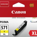 Canon CLI-571XL Γνήσιο Μελάνι Εκτυπωτή InkJet Κίτρινο (0334C001)