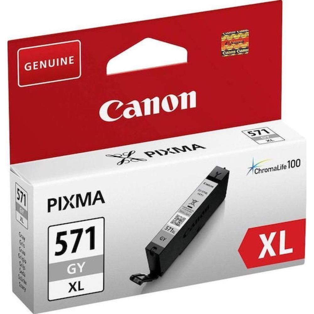 Canon CLI-571XL Γνήσιο Μελάνι Εκτυπωτή InkJet Γκρι (0335C001)