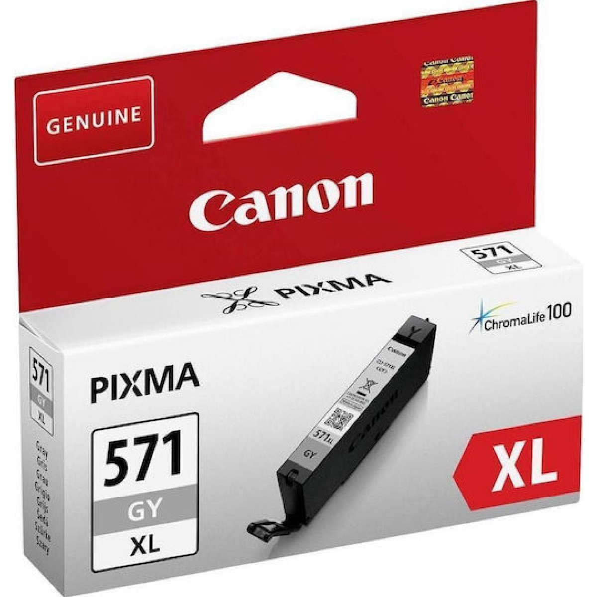 Canon CLI-571XL Γνήσιο Μελάνι Εκτυπωτή InkJet Γκρι (0335C001)
