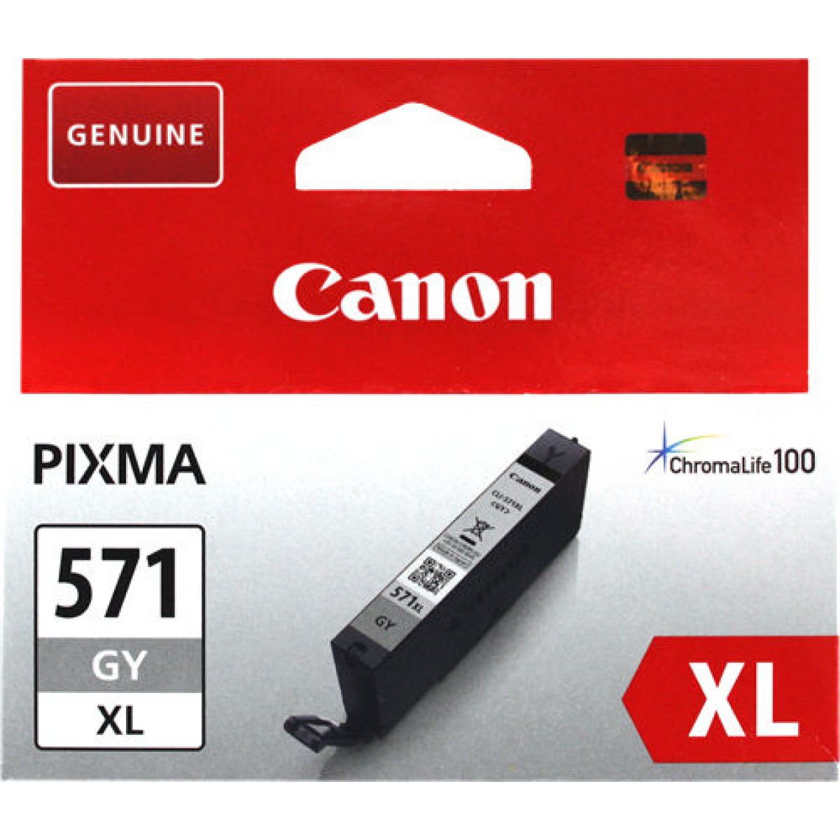 Canon CLI-571XL Γνήσιο Μελάνι Εκτυπωτή InkJet Γκρι (0335C001)