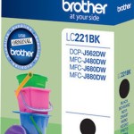 Brother LC221 Γνήσιο Μελάνι Εκτυπωτή InkJet Μαύρο (LC-221BK)