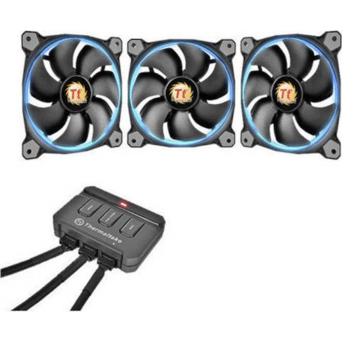 Thermaltake Riing 12 LED Case Fan 120mm με RGB Φωτισμό και Σύνδεση 4-Pin PWM 3τμχ