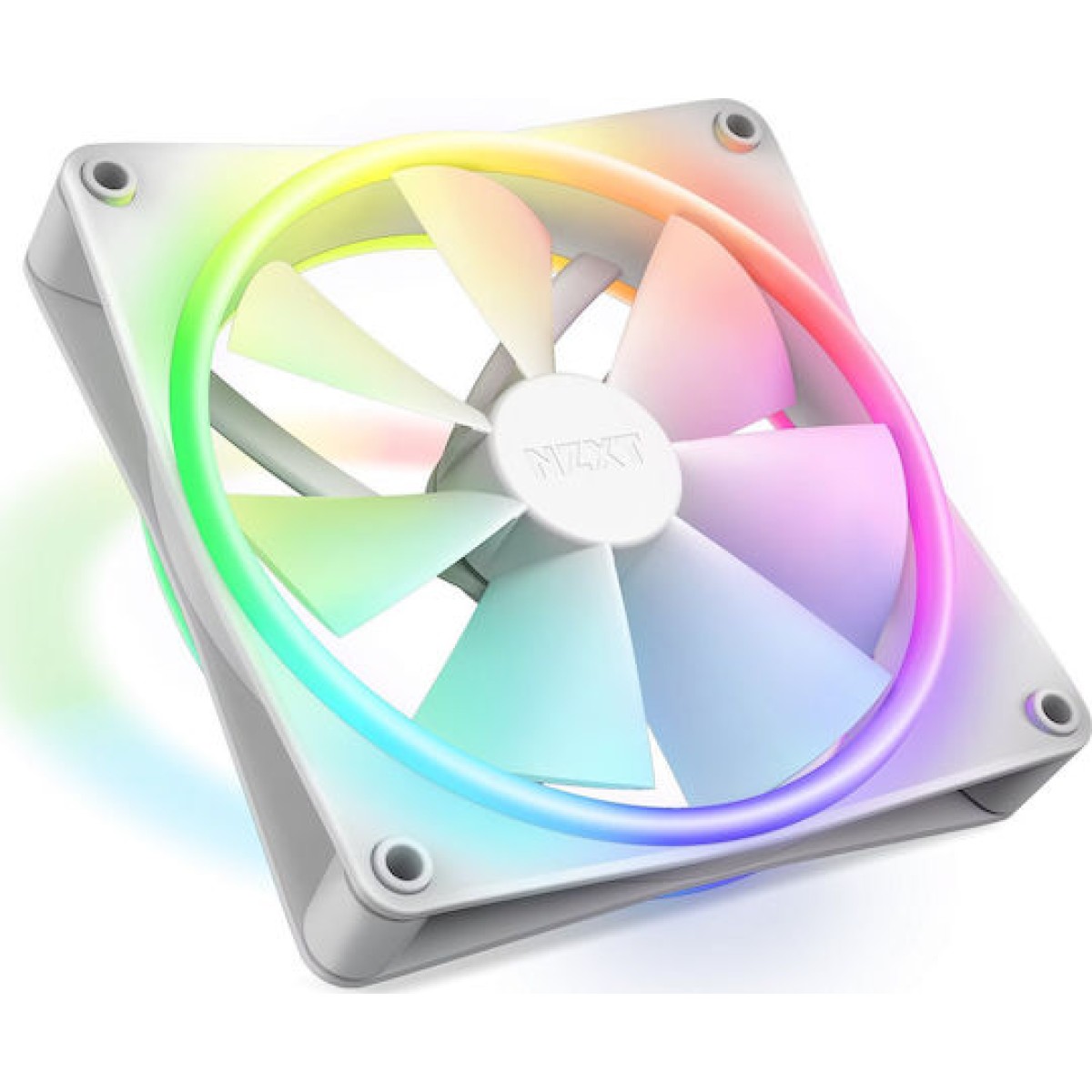 NZXT F140 RGB Duo Case Fan με Σύνδεση 4-Pin PWM Λευκό