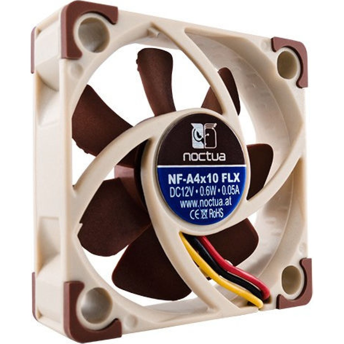 Noctua NF-A4X10 5V FLX Case Fan 40mm με Σύνδεση 3-Pin Καφέ