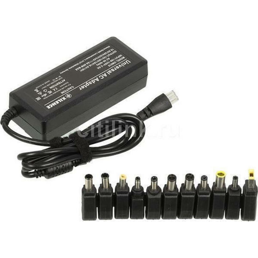 Xilence Universal Φορτιστής Laptop 90W με Αποσπώμενο Καλώδιο Τροφοδοσίας και με σετ βυσμάτων