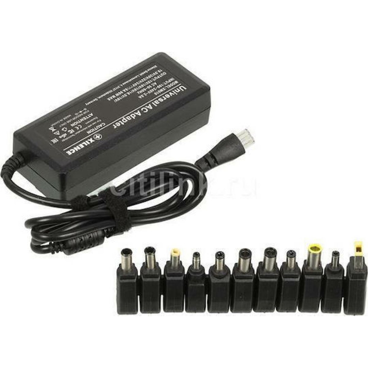 Xilence Universal Φορτιστής Laptop 90W με Αποσπώμενο Καλώδιο Τροφοδοσίας και με σετ βυσμάτων