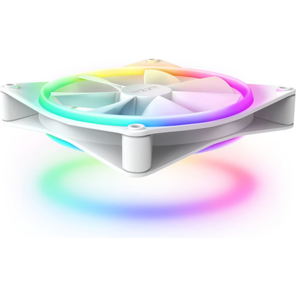 NZXT F140 RGB Duo Case Fan με Σύνδεση 4-Pin PWM 2τμχ Λευκό