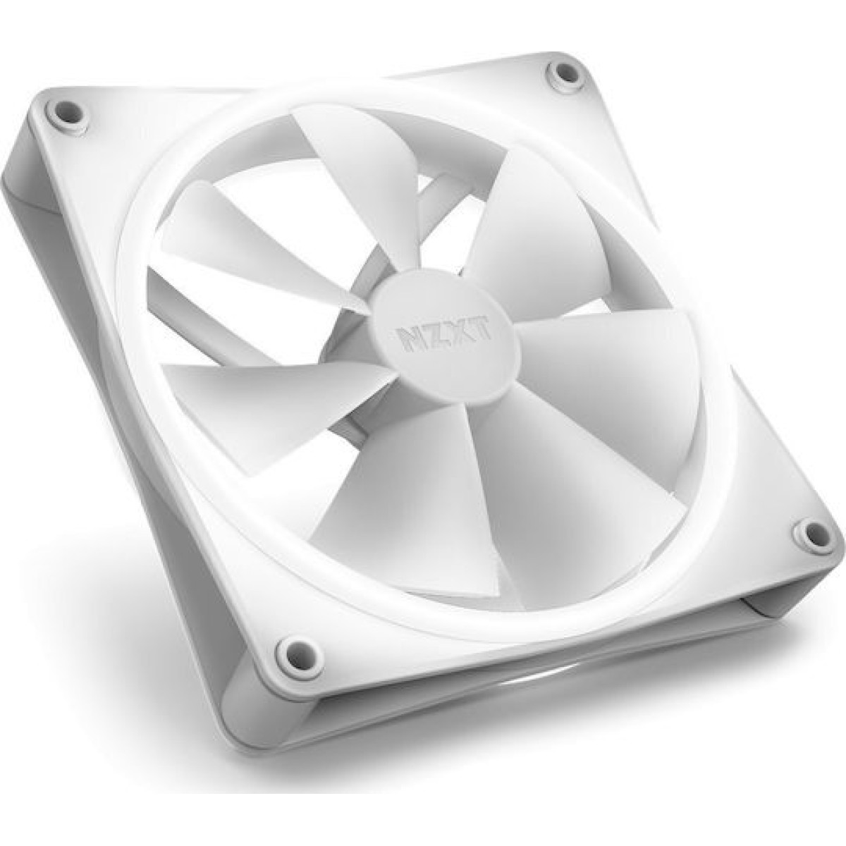 NZXT F140 RGB Duo Case Fan με Σύνδεση 4-Pin PWM 2τμχ Λευκό