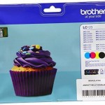 Brother LC123 Γνήσιο Πακέτο 4 Μελανιών Εκτυπωτή InkJet Κίτρινο / Κυανό / Ματζέντα / Μαύρο (LC-123VALBP)