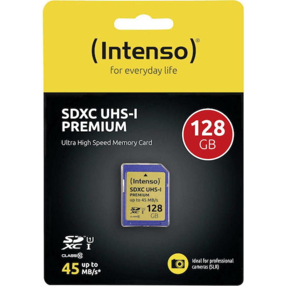 Intenso Premium SDXC 128GB Class 10 U1 UHS-I