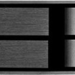 Silverstone FS202 Front Panel Storage 3.5'' to 2 2.5'' Μαύρο (SST-FS202B)