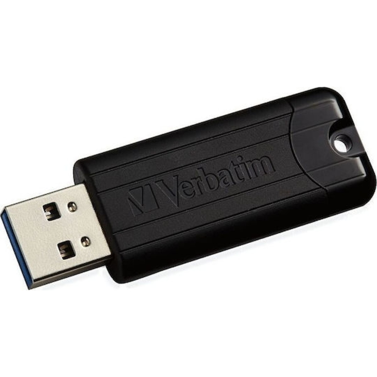Verbatim PinStripe 64GB USB 3.0 Stick Μαύρο
