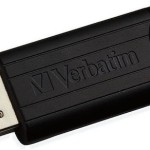 Verbatim PinStripe 64GB USB 3.0 Stick Μαύρο