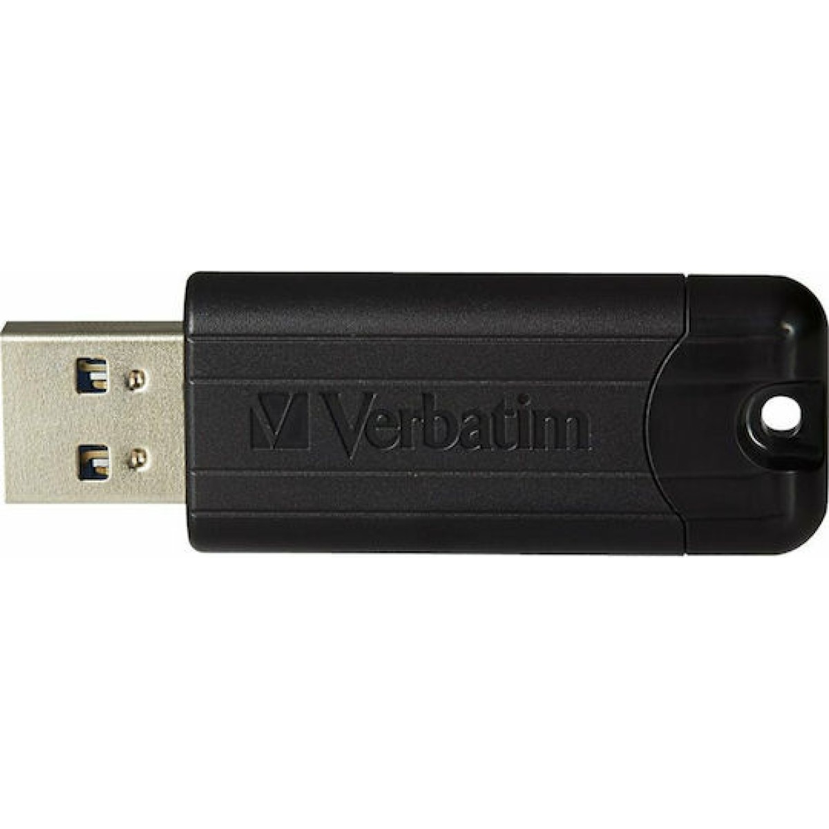 Verbatim PinStripe 64GB USB 3.0 Stick Μαύρο