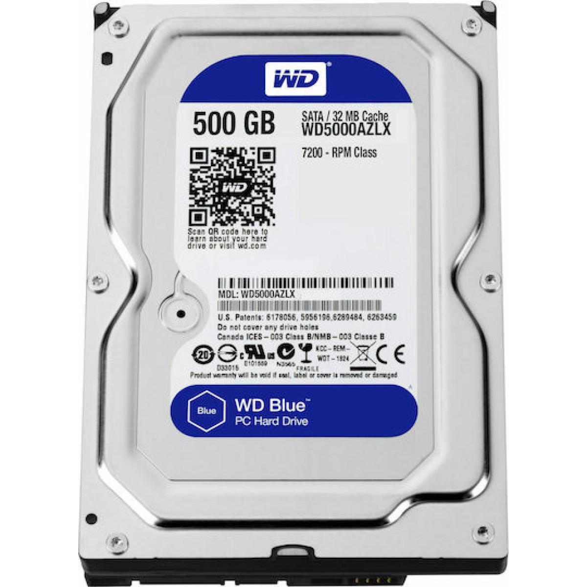 Western Digital Blue 500GB HDD Σκληρός Δίσκος 3.5