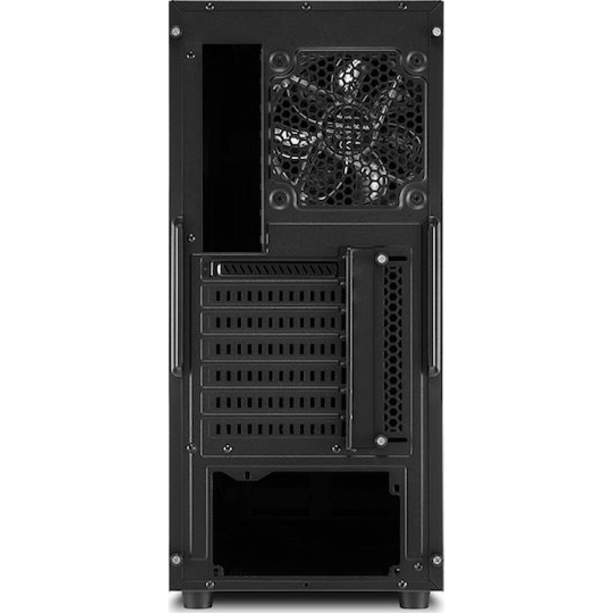 Sharkoon S25-W Midi Tower Κουτί Υπολογιστή με Πλαϊνό Παράθυρο Μαύρο