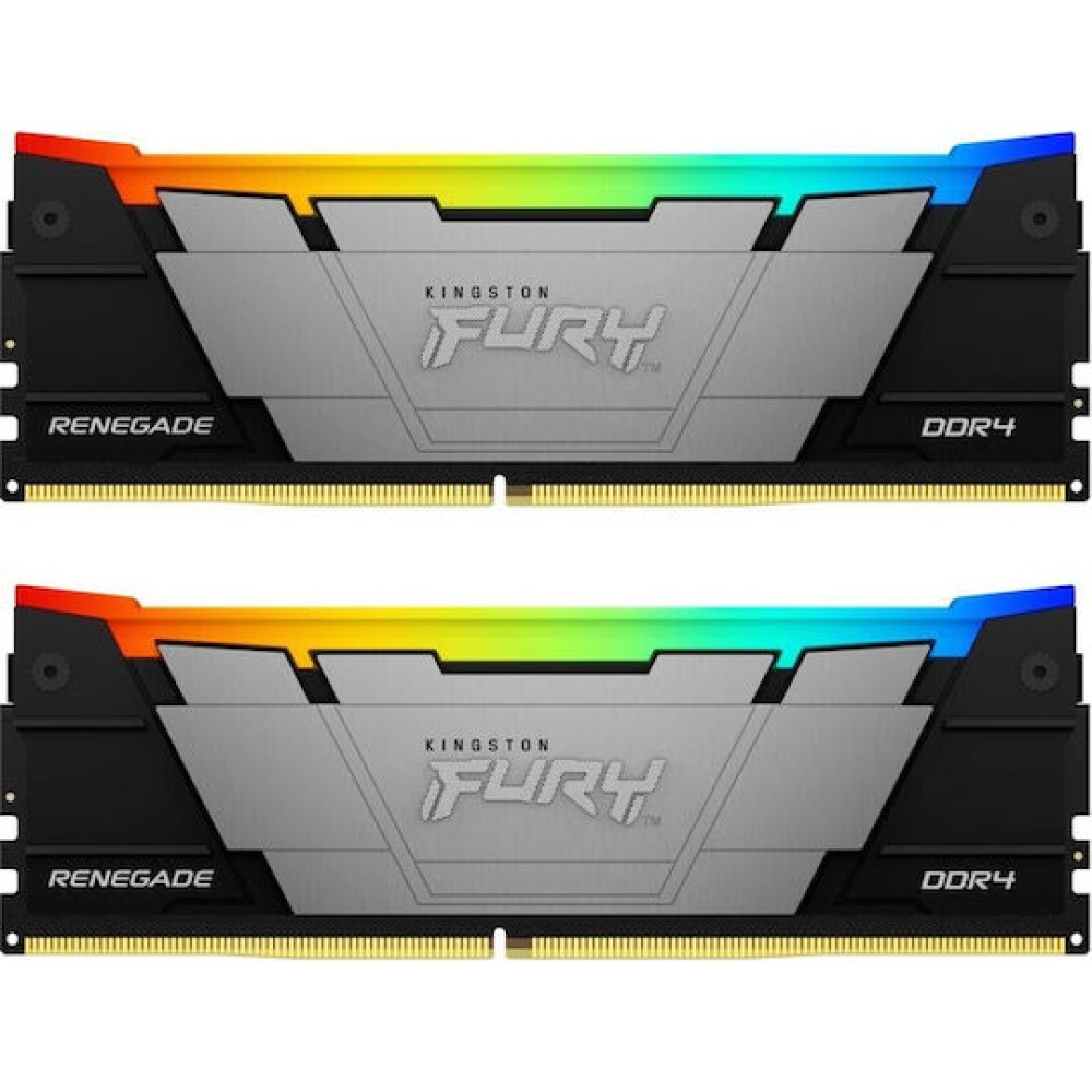 Kingston Fury Renegade Rgb DDR4 16GB RAM με 2x8GB Modules και Ταχύτητα 3600 για Desktop