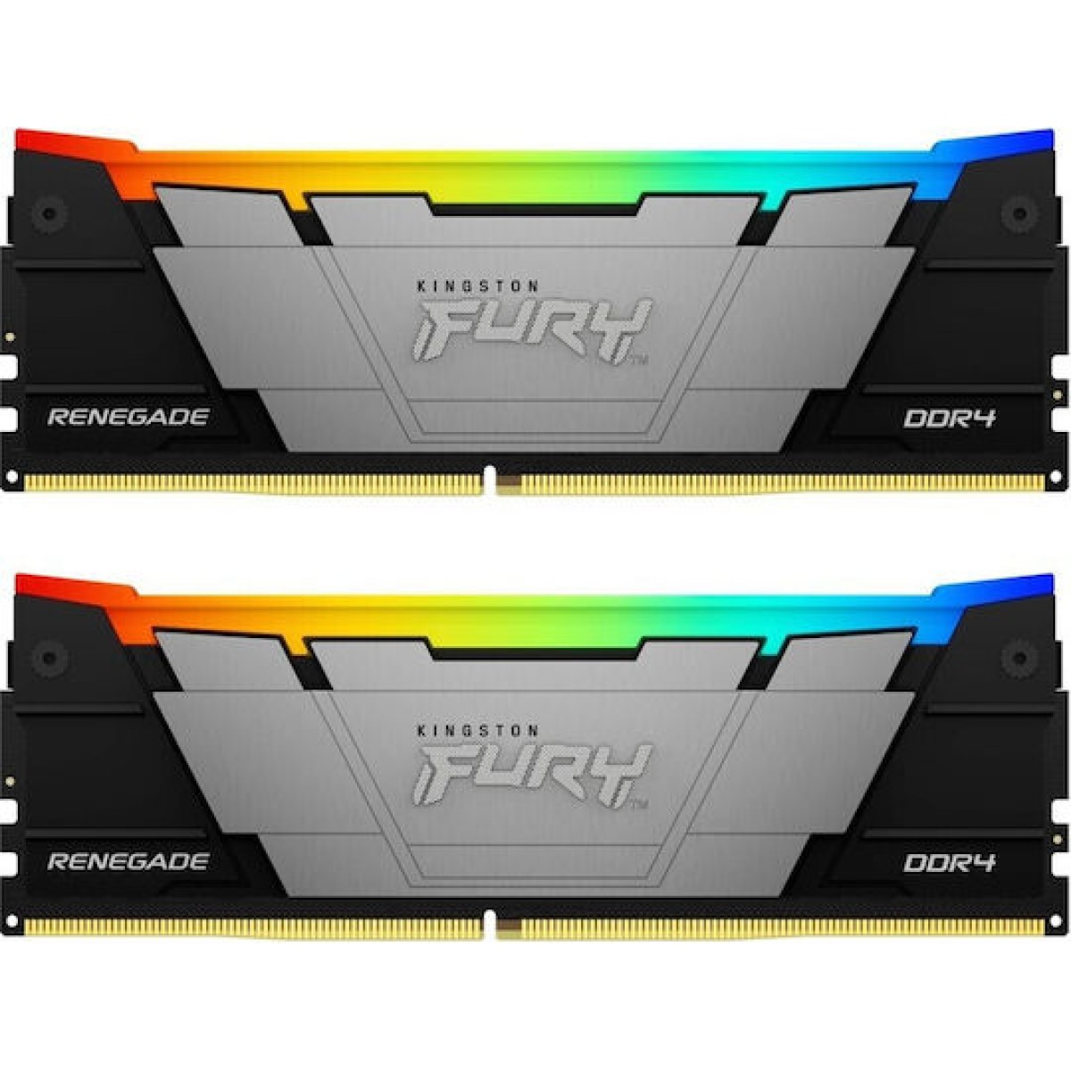 Kingston Fury Renegade Rgb DDR4 16GB RAM με 2x8GB Modules και Ταχύτητα 3600 για Desktop