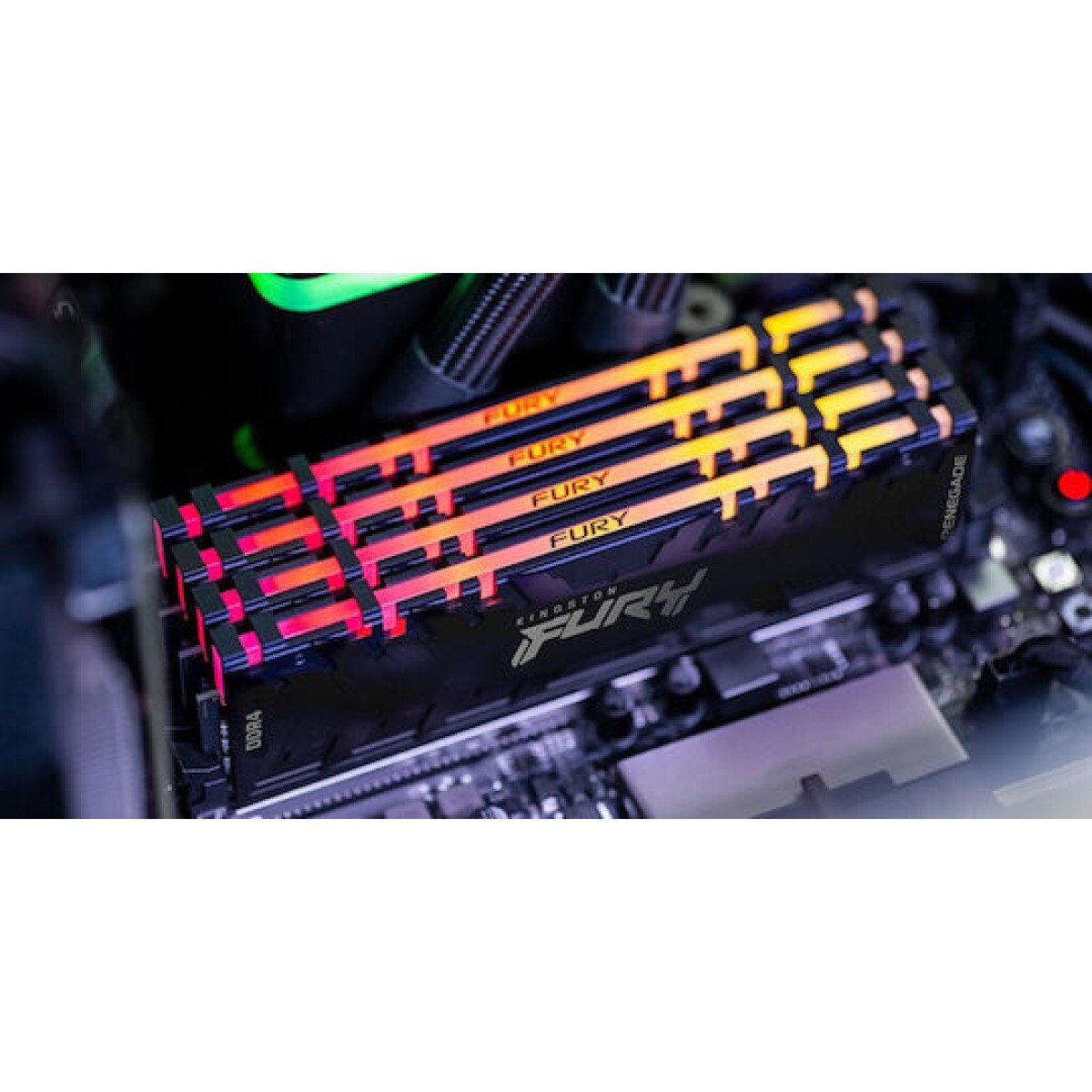 Kingston Fury Renegade Rgb DDR4 16GB RAM με 2x8GB Modules και Ταχύτητα 3600 για Desktop