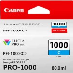 Canon PFI-1000 Γνήσιο Μελάνι Εκτυπωτή InkJet Κυανό (0547C001)