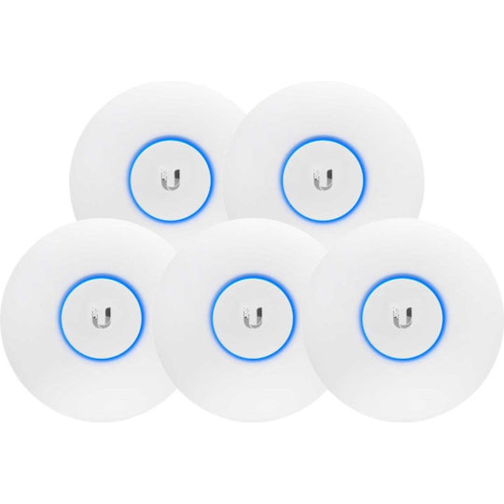 Ubiquiti UAP-AC-PRO Access Point Wi‑Fi 5 Dual Band (2.4 & 5GHz) σε Πενταπλό Kit