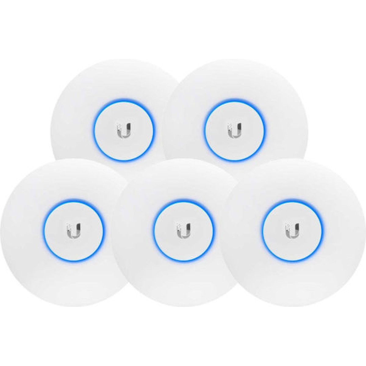 Ubiquiti UAP-AC-PRO Access Point Wi‑Fi 5 Dual Band (2.4 & 5GHz) σε Πενταπλό Kit