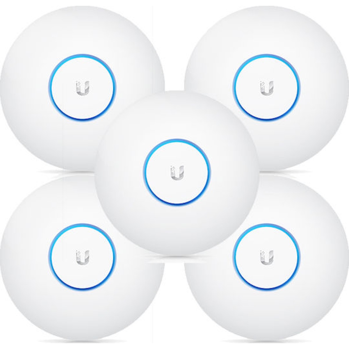 Ubiquiti UAP-AC-PRO Access Point Wi‑Fi 5 Dual Band (2.4 & 5GHz) σε Πενταπλό Kit